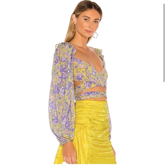 For Love and Lemons Maui Crop Top - Picture 1 of 6